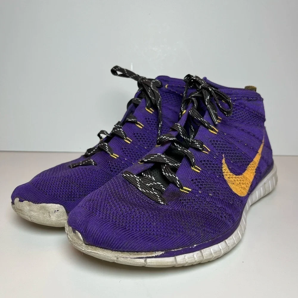NIKE FREE FLYKNIT CHUKKA HYPER GRAPE 639700-500 MENS SHOE SIZE US 10 EU 44